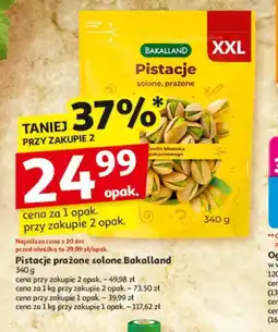 Auchan Pistacje prażone solone Bakalland oferta