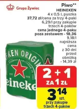 Carrefour Piwo HEINEKEN oferta