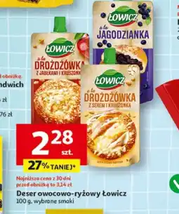 Auchan Deser owocowo-ryżowy Lowicz oferta