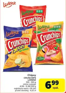 Carrefour Chipsy CRUNCHIPS LORENZ oferta