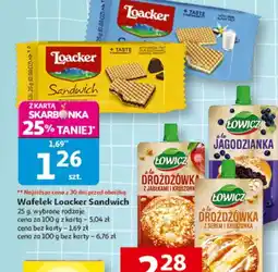 Auchan Wafelek Loacker Sandwich oferta
