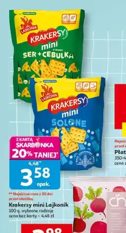 Auchan Krakersy mini Lajkonik oferta