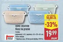 ALDI Kosz na pranie 45 l Home Creation oferta