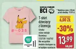ALDI T-shirt dziecięcy 122/128-146/152 pokemon oferta