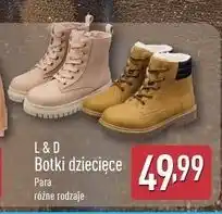 ALDI Botki dziewczęce 31-36 L&D oferta