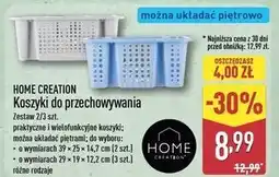 ALDI Kosze 29.5 x 19.5 12 cm Home Creation oferta