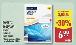 ALDI Zeszyt ćwiczeń a4 16k linia Expertiz oferta