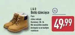 ALDI Botki dziecięce 30-36 L&D oferta