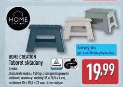 ALDI Taboret składany Home Creation oferta