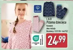 ALDI Piżama dziecięca 122/128-146/152 L&D oferta