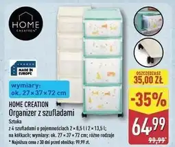 ALDI Organizer z szufladami 27 x 37 69 cm Home Creation oferta