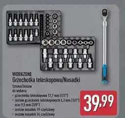 ALDI Zestaw kluczy nasadowych Workzone oferta