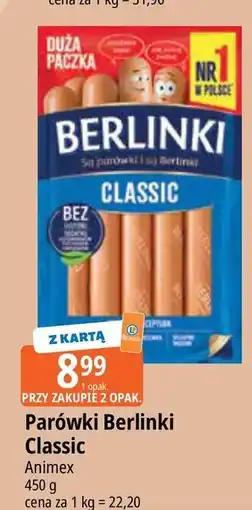 E.Leclerc Parówki classic Morliny Berlinki oferta