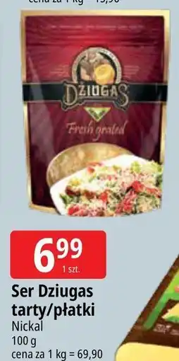 E.Leclerc Ser twardy dojrzewający 12 miesięcy - płatki Dziugas oferta