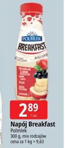 E.Leclerc Jogurt truskawka czarna porzeczka Polmlek Breakfast oferta