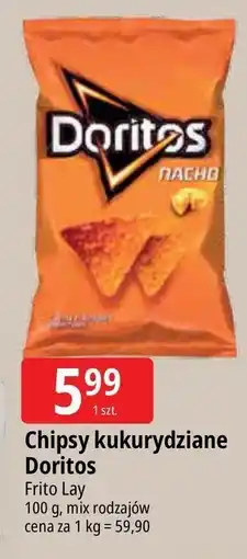 E.Leclerc Chipsy kukurydziane o smaku serowym Doritos oferta