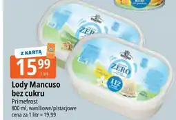 E.Leclerc Lody waniliowe bez cukru Mancuso Gelati oferta