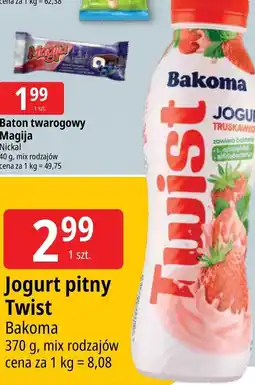E.Leclerc Jogurt truskawkowy Bakoma Twist oferta