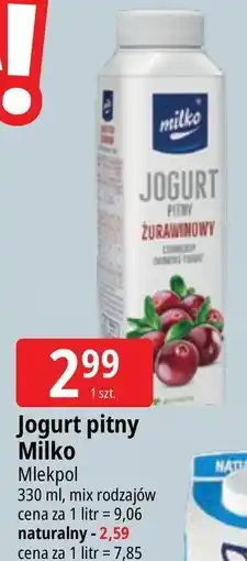 E.Leclerc Jogurt naturalny Milko oferta