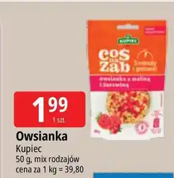 E.Leclerc Owsianka z maliną i żurawiną Kupiec Coś Na Ząb oferta