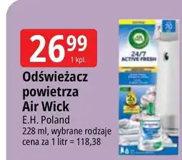E.Leclerc Odświeżacz powietrza świeże pranie & biała orchidea Air Wick Active Fresh oferta