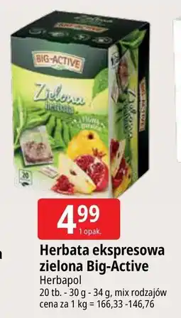 E.Leclerc Herbata z pigwą i granatem Big-Active Zielona oferta