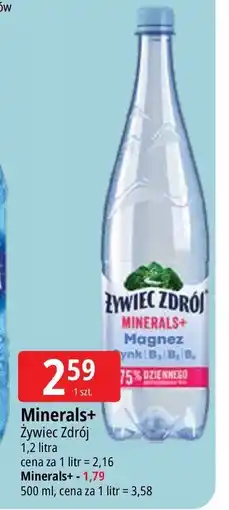 E.Leclerc Woda lekko gazowana Żywiec Zdrój Minerals+ oferta