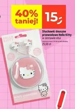 Dealz Słuchawki douszne hello kitty oferta