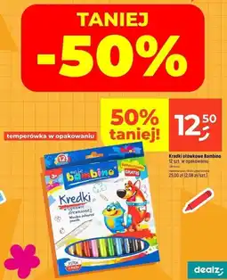 Dealz Kredki ołówkowe 12 kolorów Bambino St.majewski oferta