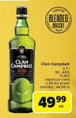 Carrefour Whisky Clan Campbell oferta