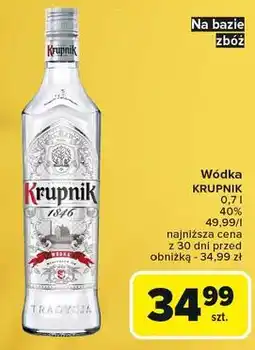 Carrefour Wódka Krupnik Premium oferta