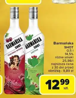 Carrefour Likier 14.5% Barmańska Shot Cactus oferta