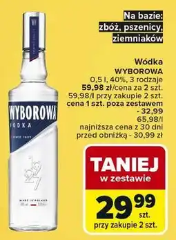 Carrefour Wódka Wyborowa Polska Pszenica oferta