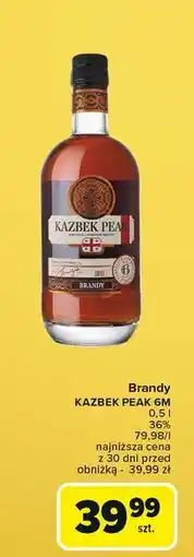 Carrefour Brandy Kazbek Peak Aged 6 Months oferta