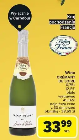 Carrefour Wino cremant de loire Reflets De France oferta