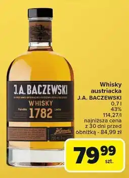 Carrefour Whisky J.a. Baczewski 1782 oferta
