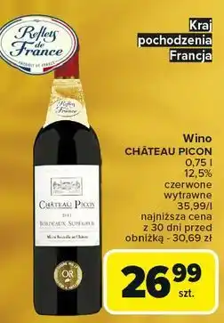 Carrefour Wino Chateau Picon Bordeaux Superieur oferta