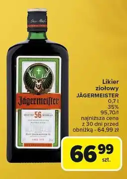 Carrefour Likier Jagermeister oferta