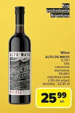 Carrefour Wino Malbec Alto De Mayo oferta