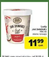 Carrefour Express Lody jogurt z truskawką Bracia Koral Jak Dawniej oferta