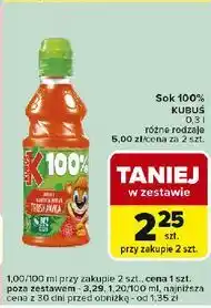 Carrefour Express Sok banan - truskawka Kubuś 100% oferta