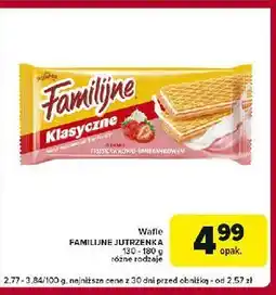 Globi Wafle truskawkowo-śmietankowe Jutrzenka Familijne oferta