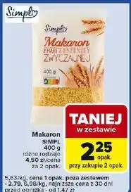Carrefour Express Makaron z pszenicy zwyczajnej nitka Simpl oferta