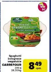 Carrefour Spaghetti bolognese wegańskie Carrefour Sensation oferta
