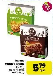 Carrefour Batonik zbożowy czekoladowy Carrefour oferta