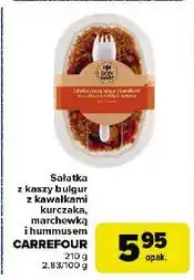 Carrefour Sałatka z kaszy bulgur kawałkami kurczaka marchwią i hummusem Carrefour Bon Appetit! oferta