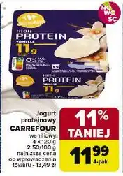 Carrefour Jogurt proteinowy waniliowy Carrefour Sensation oferta
