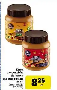 Carrefour Krem z orzeszków ziemnych crunchy Carrefour Sensation oferta