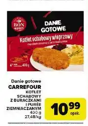 Carrefour Kotlet schabowy wieprzowy z buraczkami zasmażanymi Carrefour Bon Appetit! oferta