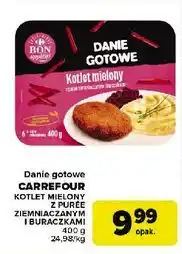Carrefour Kotlet mielony z puree ziemniaczanym i buraczkami Carrefour Bon Appetit! oferta